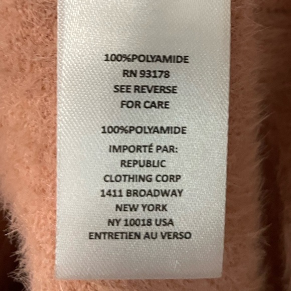 NWT Joie 2-piece fuzzy top and pleated skirt in pink mauve/peachy color. Medium - Picture 8 of 15